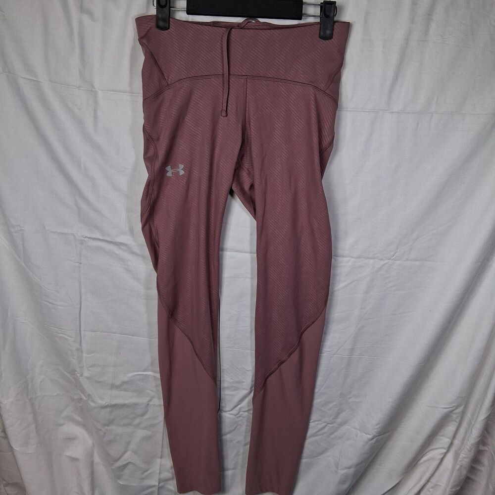 Under Armour UA Fly Fast Embossed‎  2.0 Running Leggings Size Medium Pink